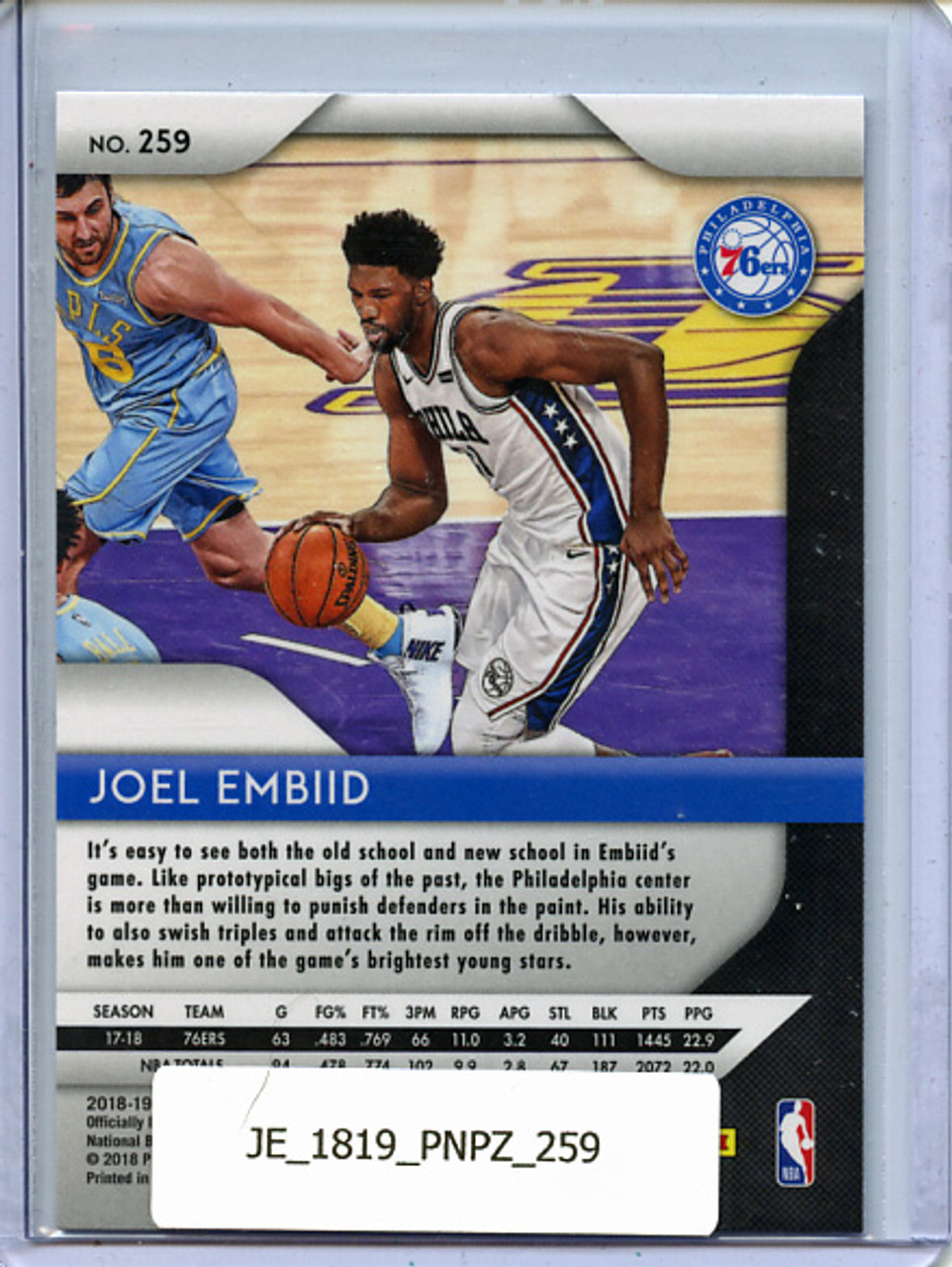 Joel Embiid 2018-19 Prizm #259