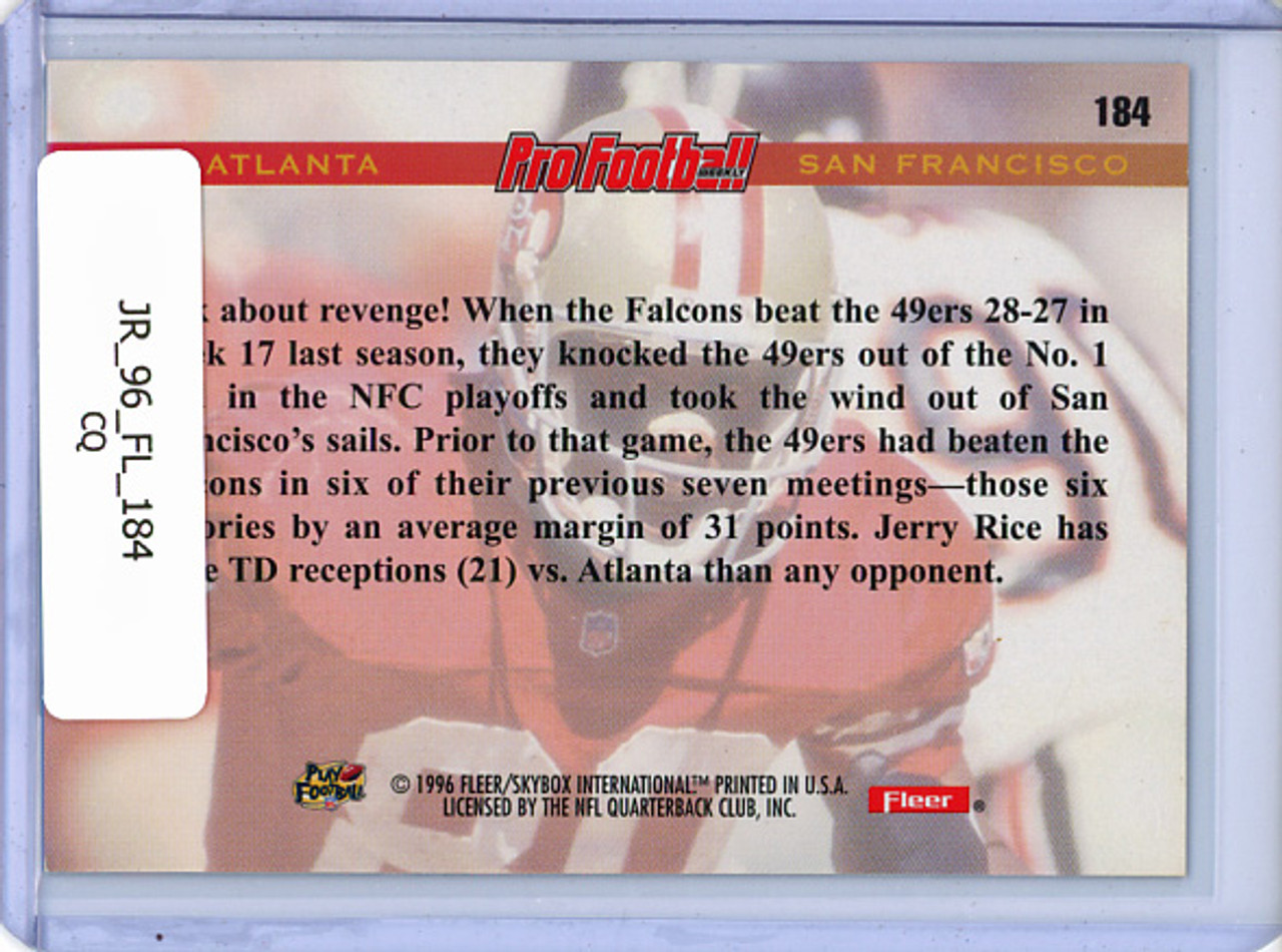 Jerry Rice 1996 Fleer #184 Pro Football Previews (CQ)