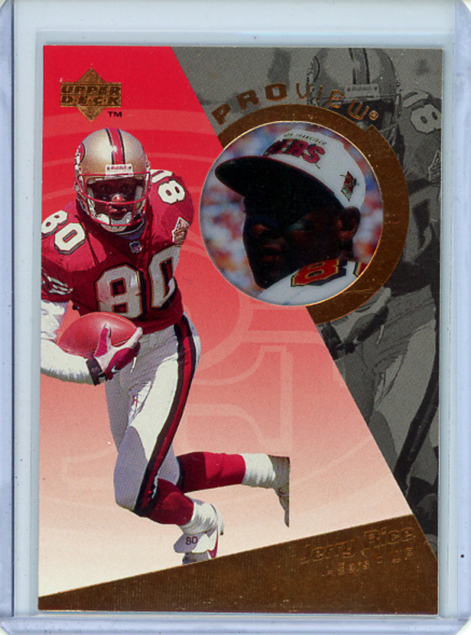 Jerry Rice 1996 Upper Deck, Proview #PV2 (CQ)