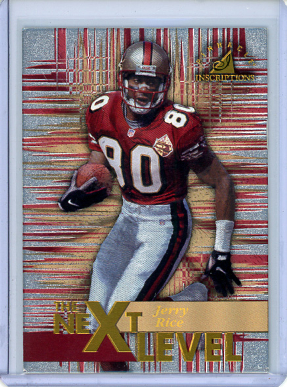 Jerry Rice 1997 Pinnacle Insciptions #44 The Next Level Challenge Collection (CQ)