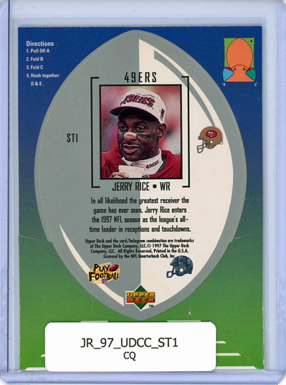 Jerry Rice 1997 Collector's Choice, Mini-Standee #ST1 (CQ)