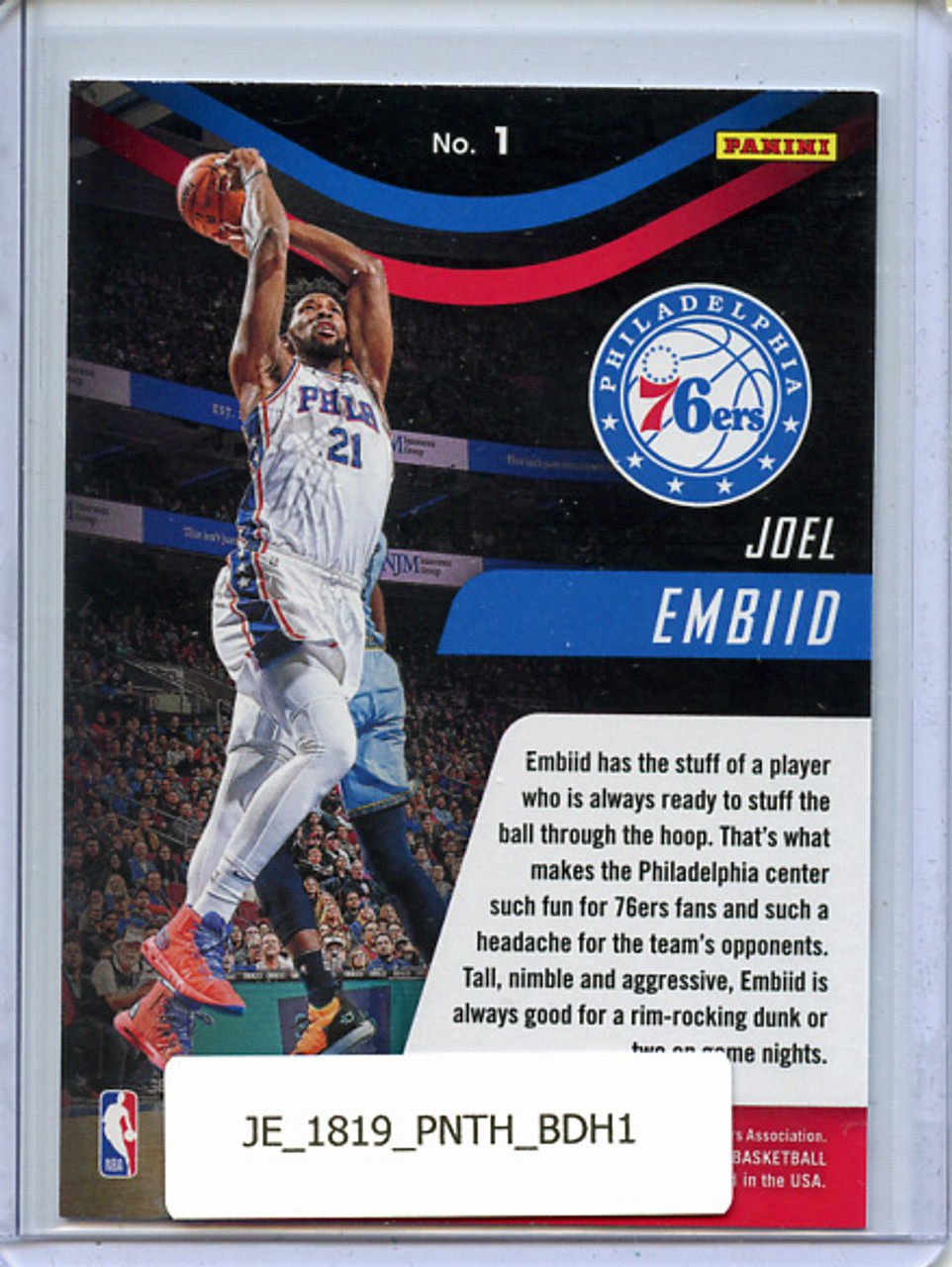 Joel Embiid 2018-19 Threads, Bringing Down the House #1