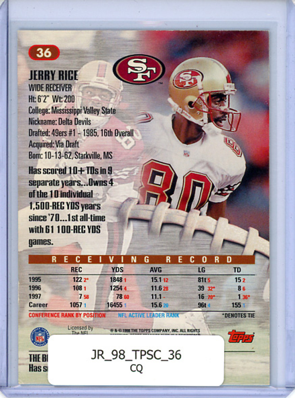 Jerry Rice 1998 Stadium Club #36 (CQ)