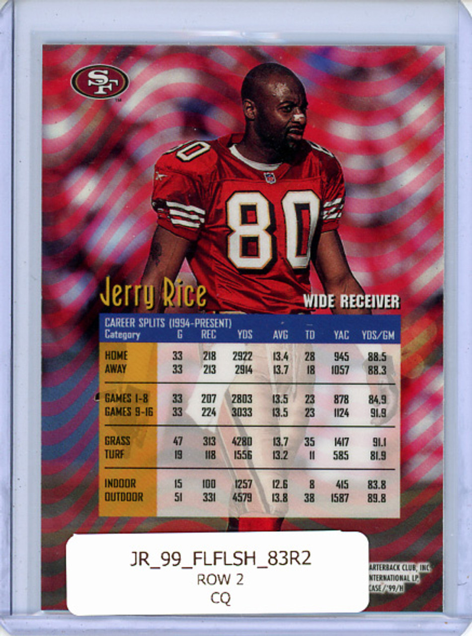 Jerry Rice 1999 Flair Showcase #83 Passion (CQ)