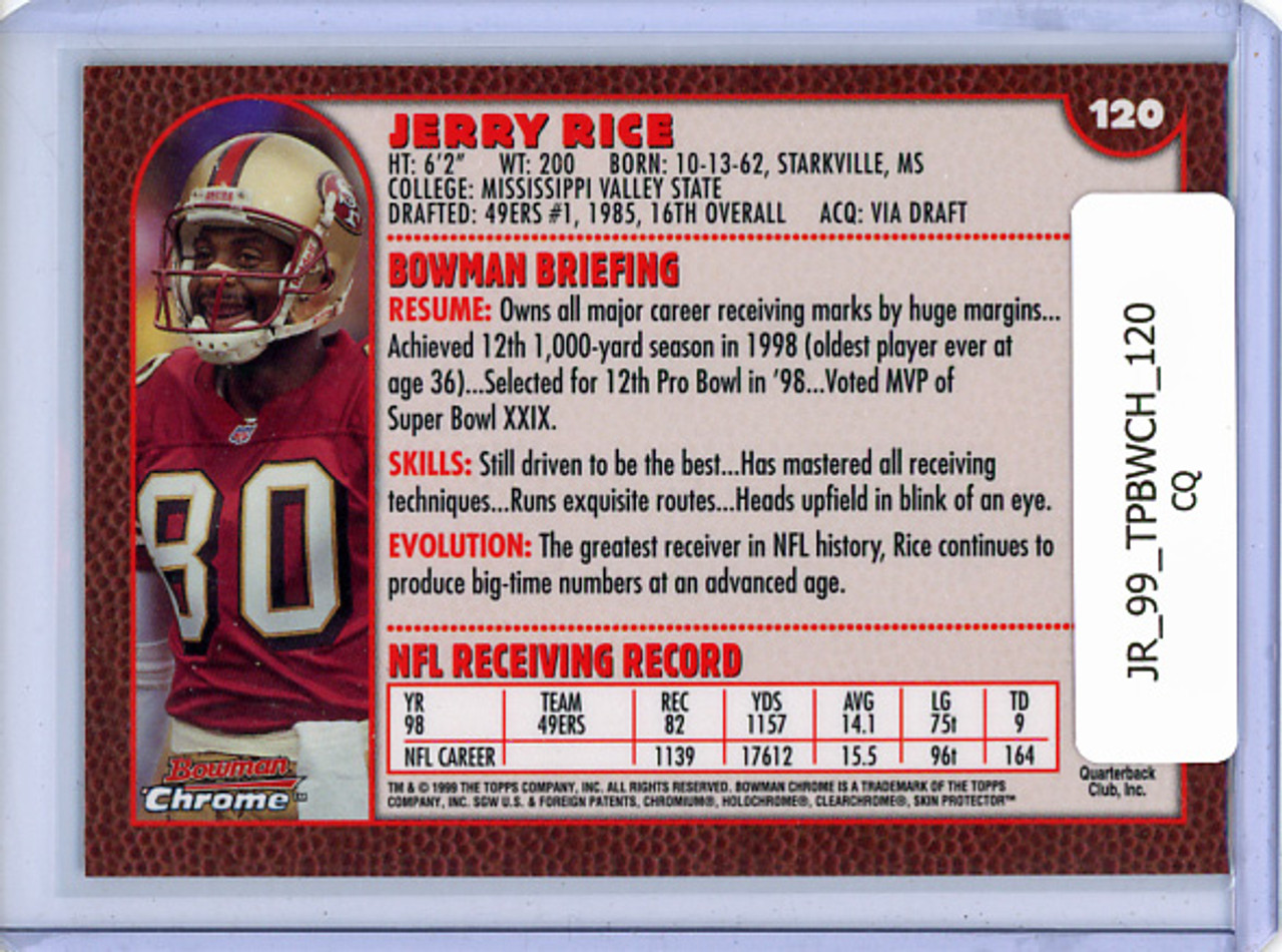 Jerry Rice 1999 Bowman Chrome #120 (CQ)