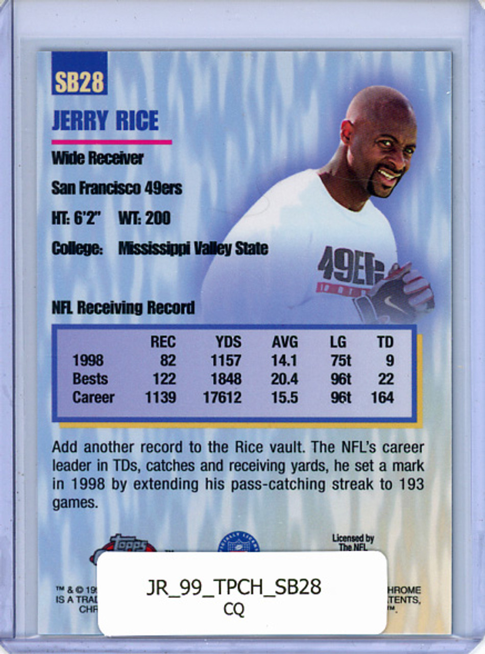 Jerry Rice 1999 Topps Chrome, Season's Best #SB28 (CQ)