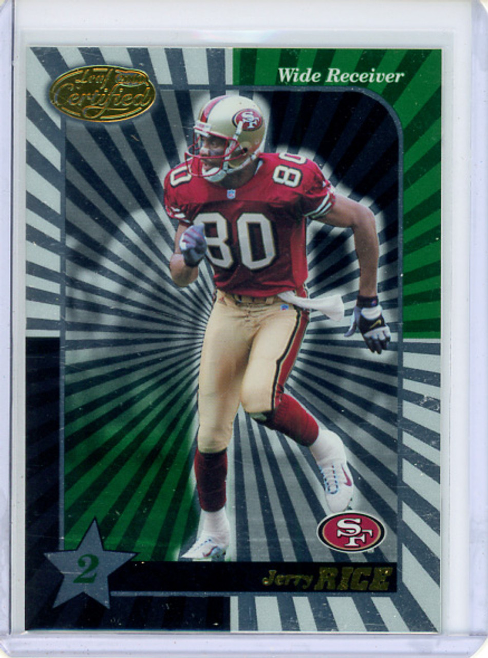 Jerry Rice 2000 Leaf Certified #137 (CQ)
