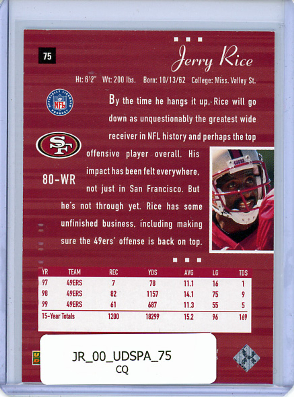 Jerry Rice 2000 SP Authentic #75 (CQ)