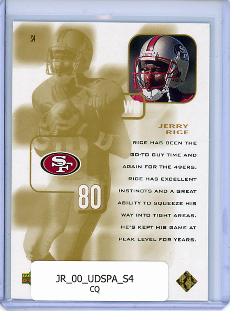 Jerry Rice 2000 SP Authentic, Supremacy #S4 (CQ)