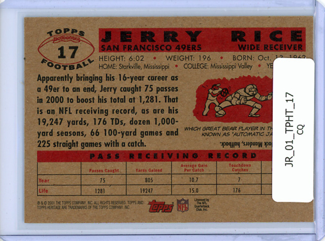 Jerry Rice 2001 Heritage #17 (CQ)