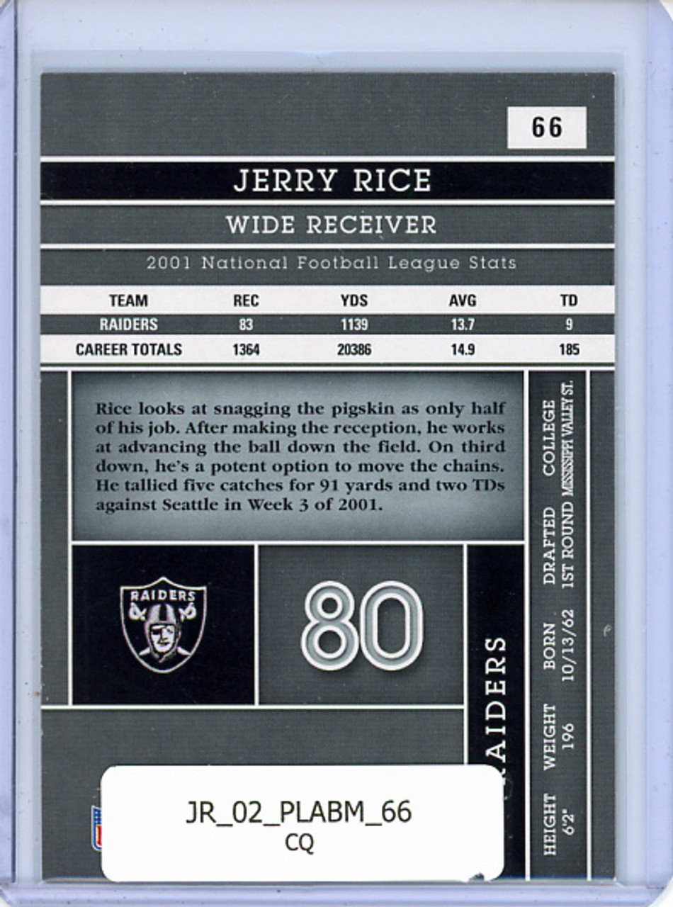 Jerry Rice 2002 Playoff Absolute #66 (CQ)
