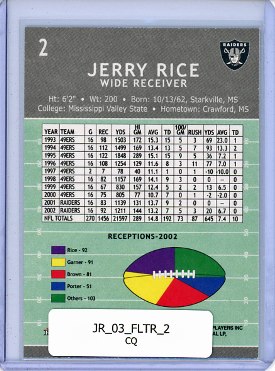 Jerry Rice 2003 Tradition #2 (CQ)