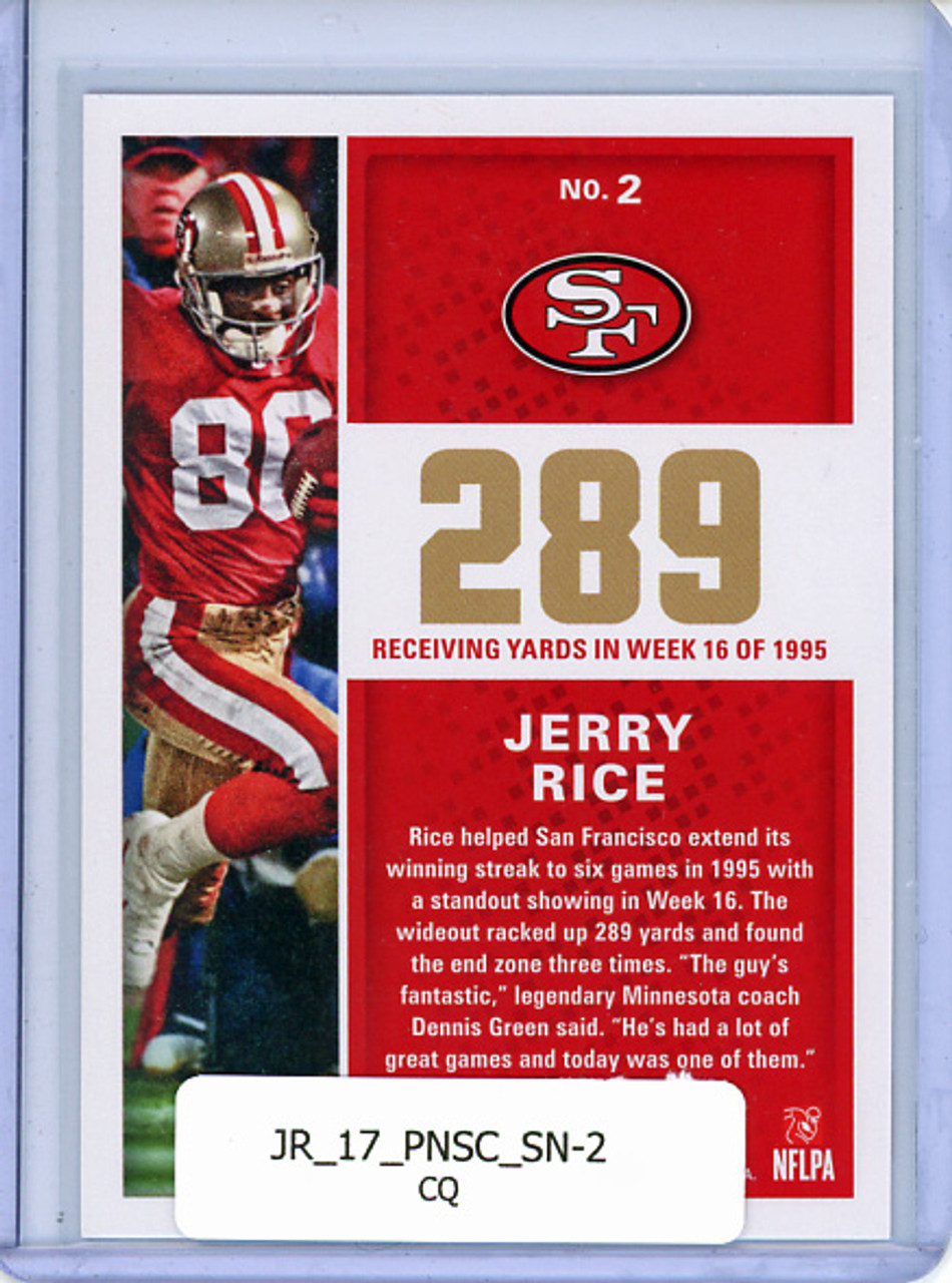 Jerry Rice 2017 Score, Standouts Numbers #2 (CQ)