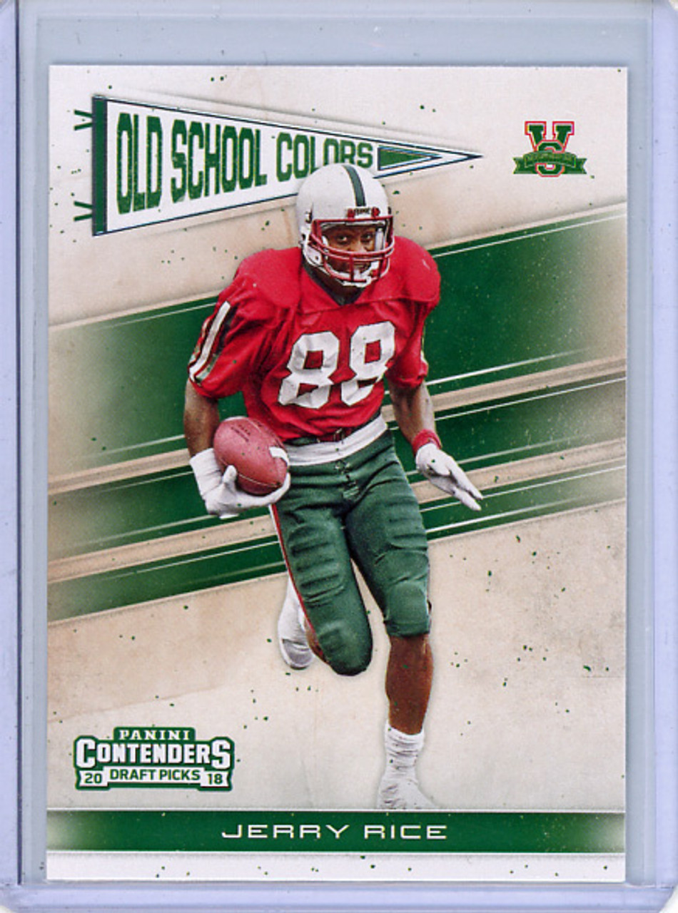 Jerry Rice 2018 Contenders Draft Picks, Old School Colors #11 (CQ)