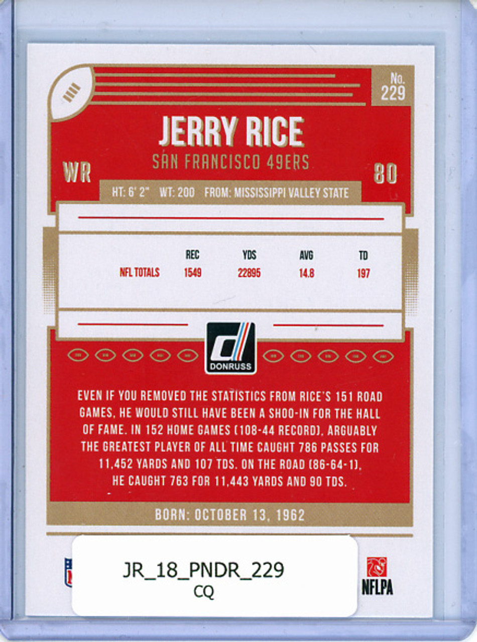 Jerry Rice 2018 Donruss #229 (CQ)