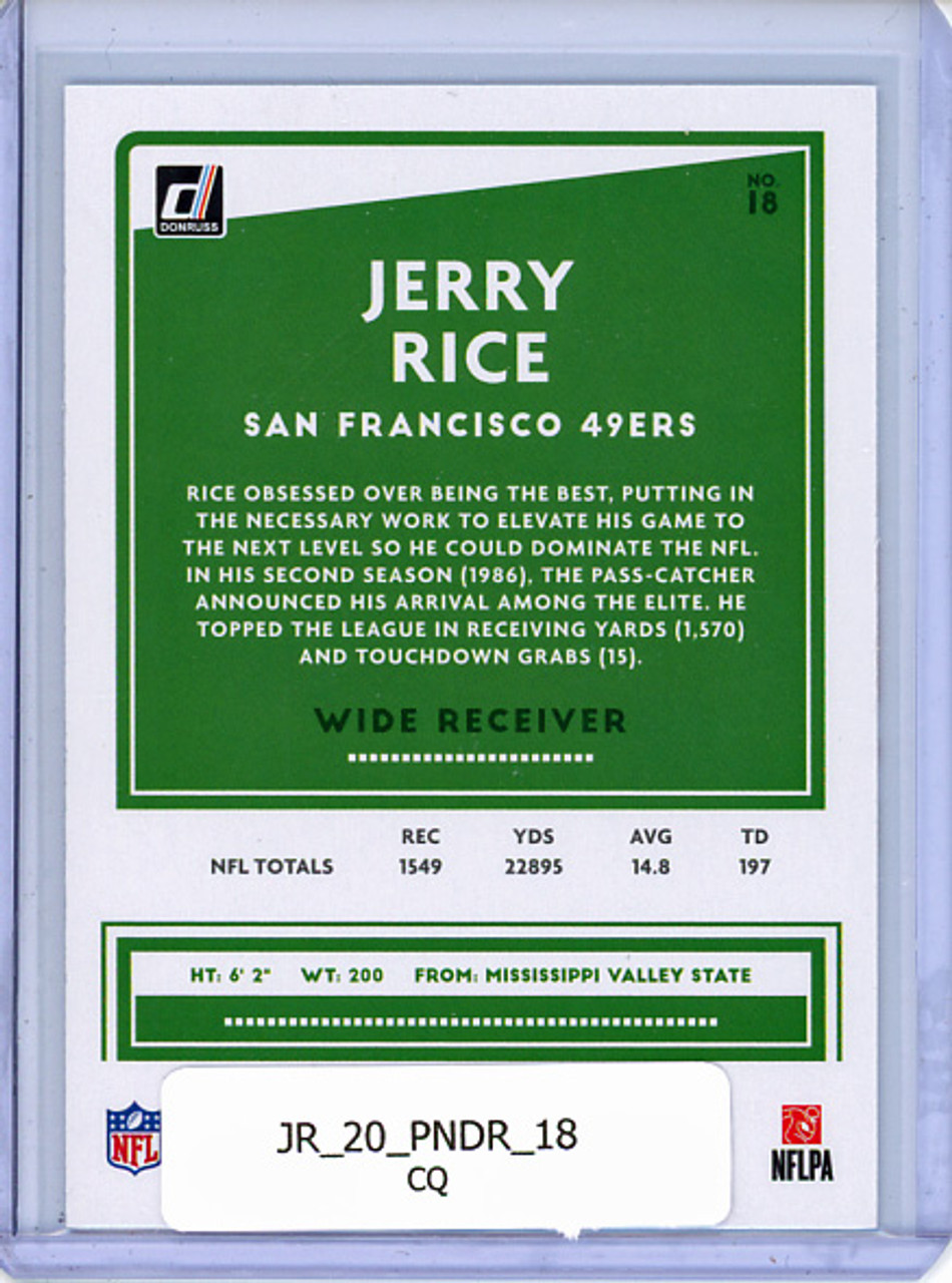 Jerry Rice 2020 Donruss #18 (CQ)
