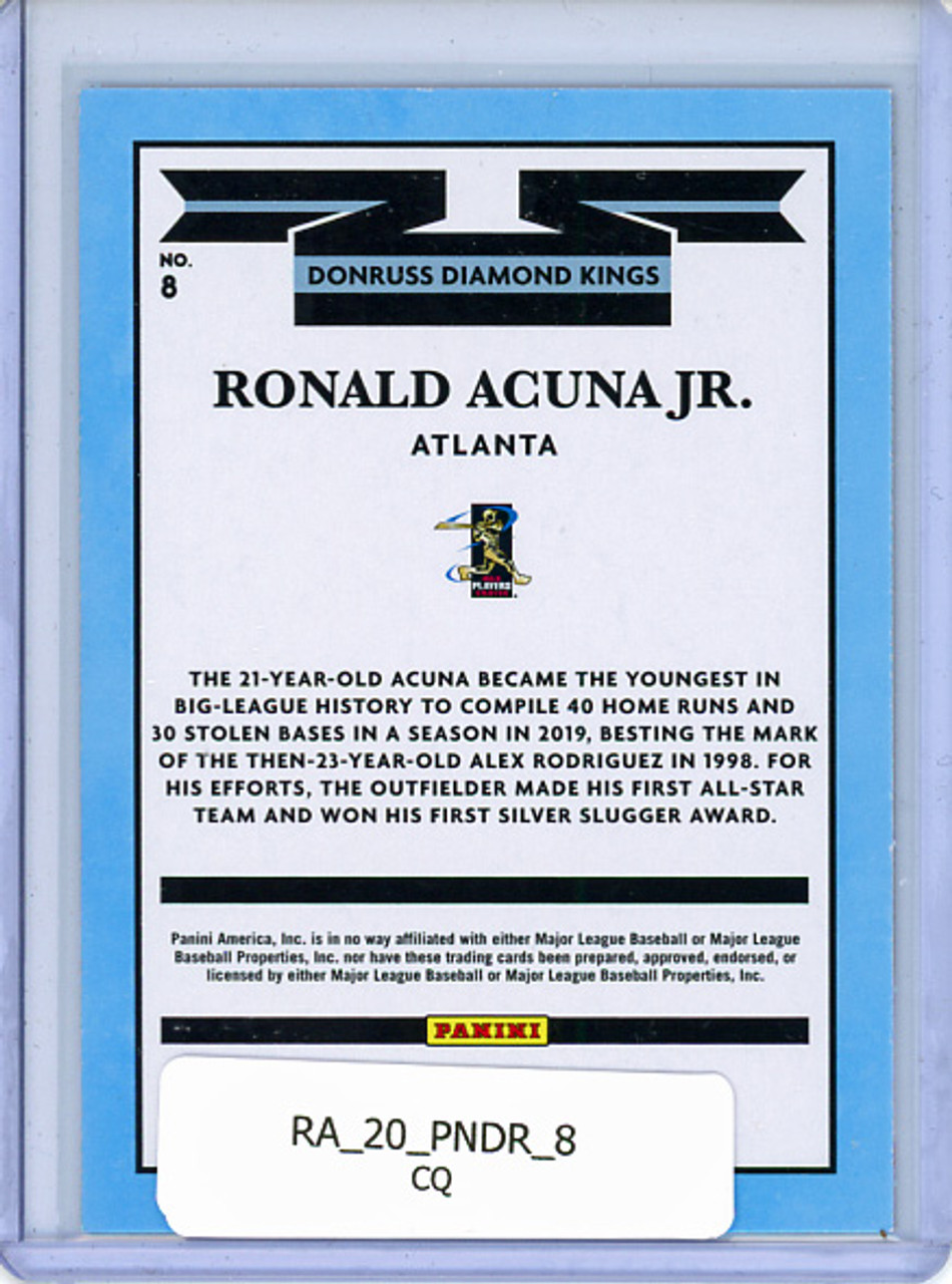 Ronald Acuna Jr. 2020 Donruss #8 Diamond Kings (CQ)