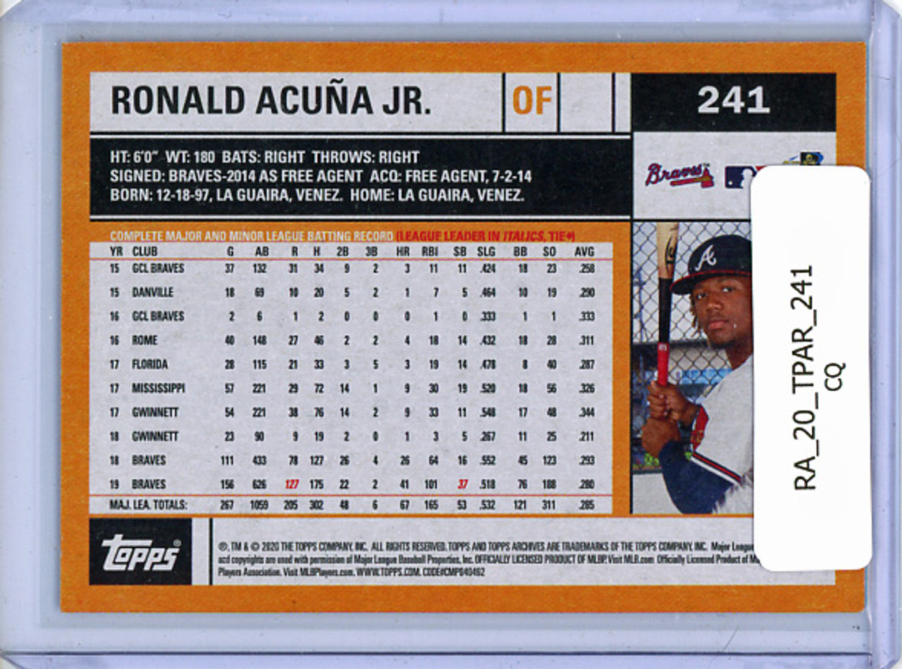 Ronald Acuna Jr. 2020 Archives #241 (CQ)