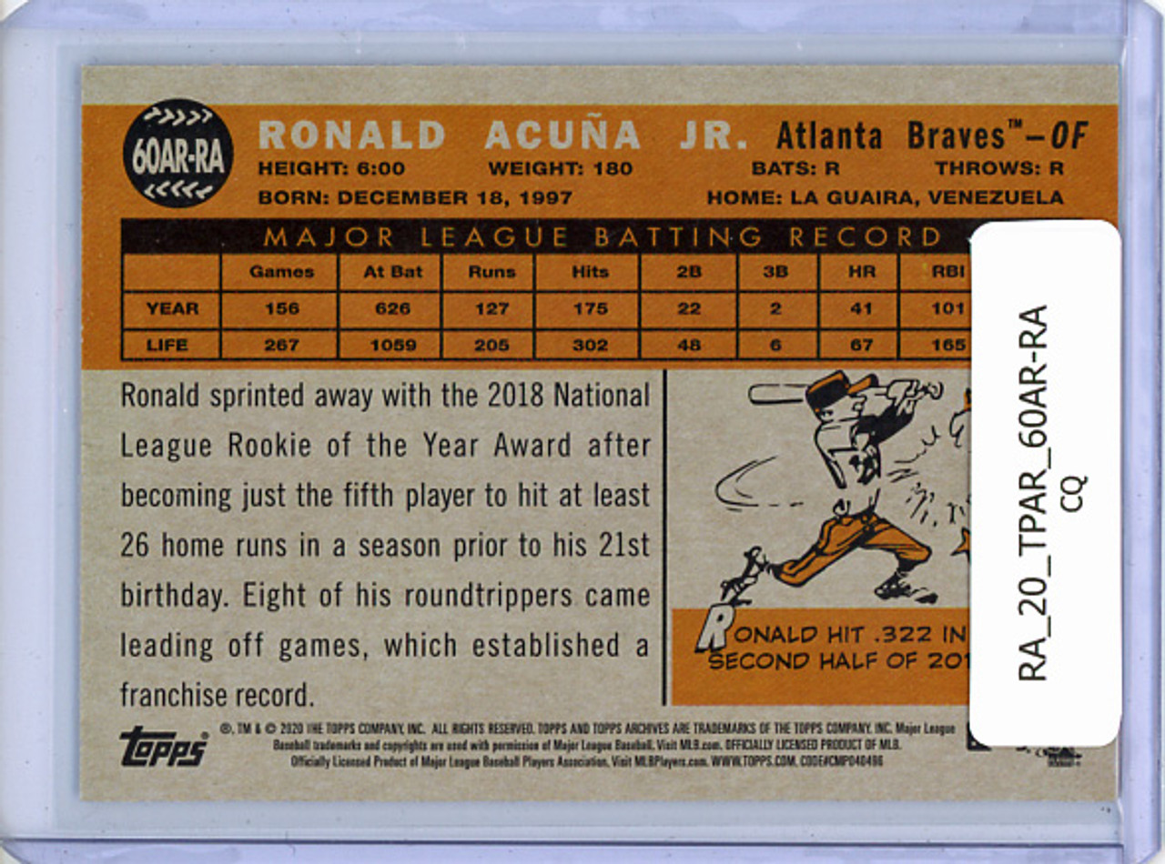 Ronald Acuna Jr. 2020 Archives, 1960 Topps All-Star Rookies #60AR-RA (CQ)