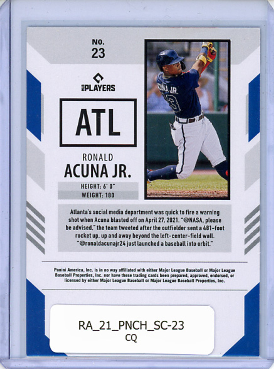 Ronald Acuna Jr. 2021 Chronicles, Score #23 (CQ)