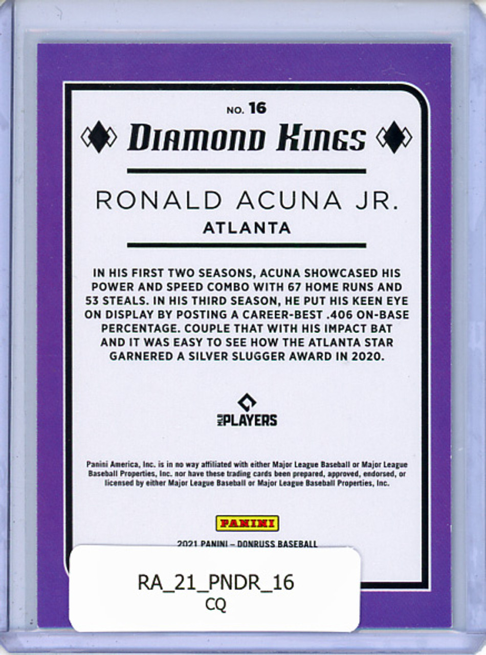 Ronald Acuna Jr. 2021 Donruss #16 Diamond Kings (CQ)