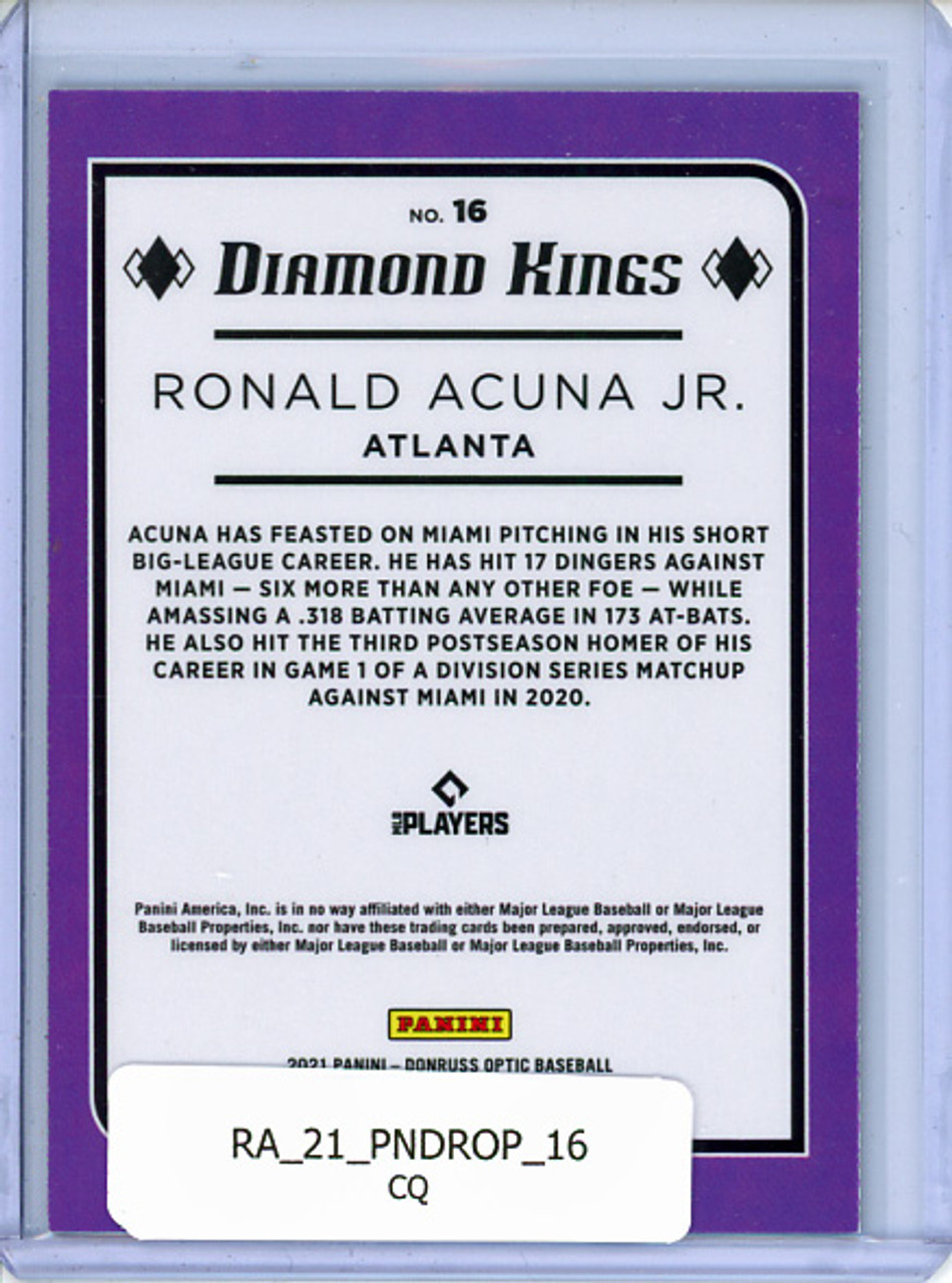 Ronald Acuna Jr. 2021 Donruss Optic #16 Diamond Kings (CQ)