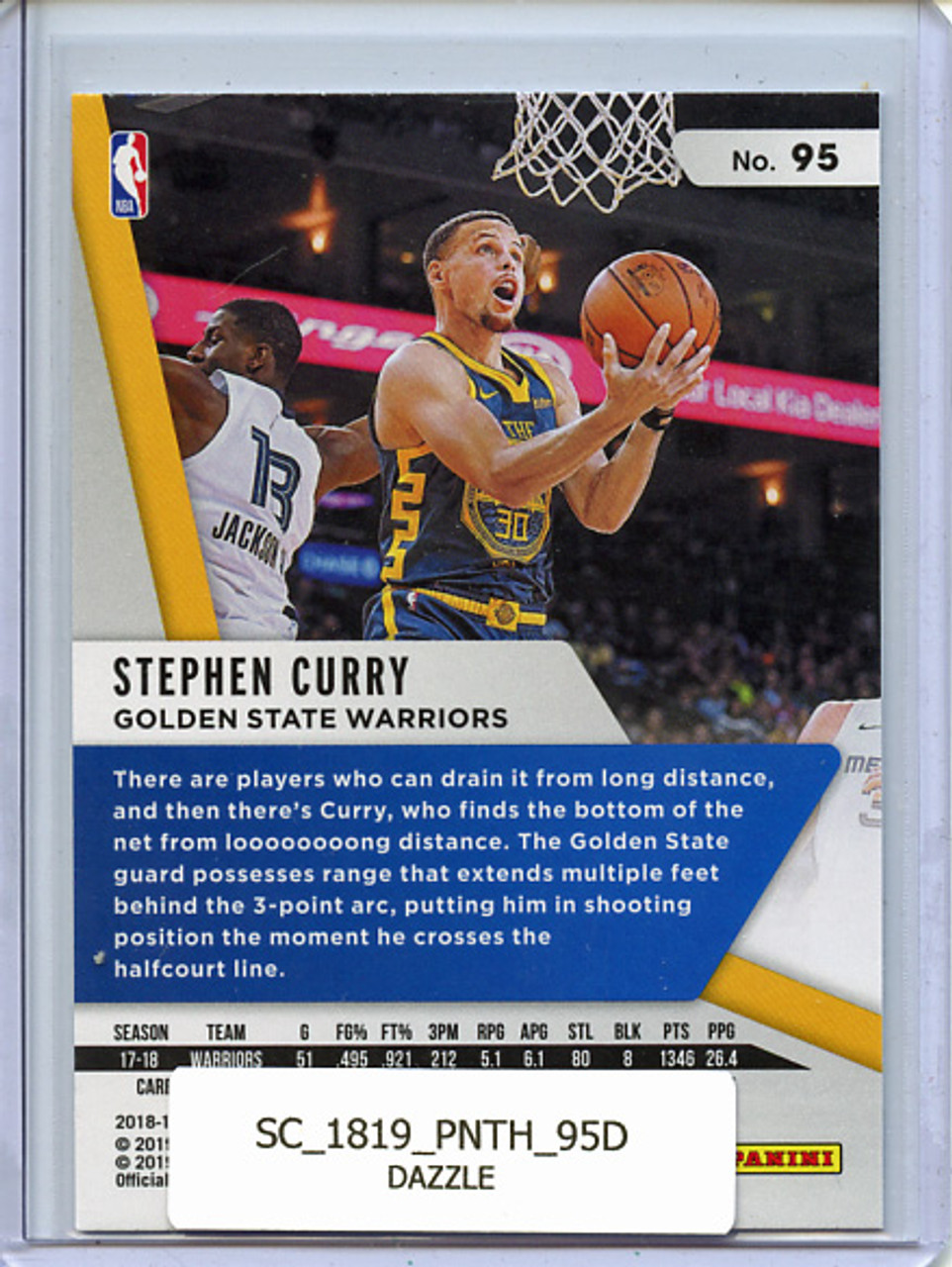 Stephen Curry 2018-19 Threads #95 Dazzle