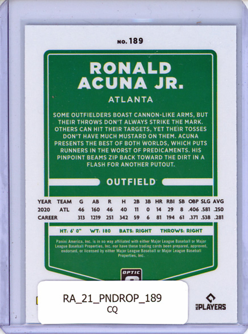 Ronald Acuna Jr. 2021 Donruss Optic #189 (CQ)