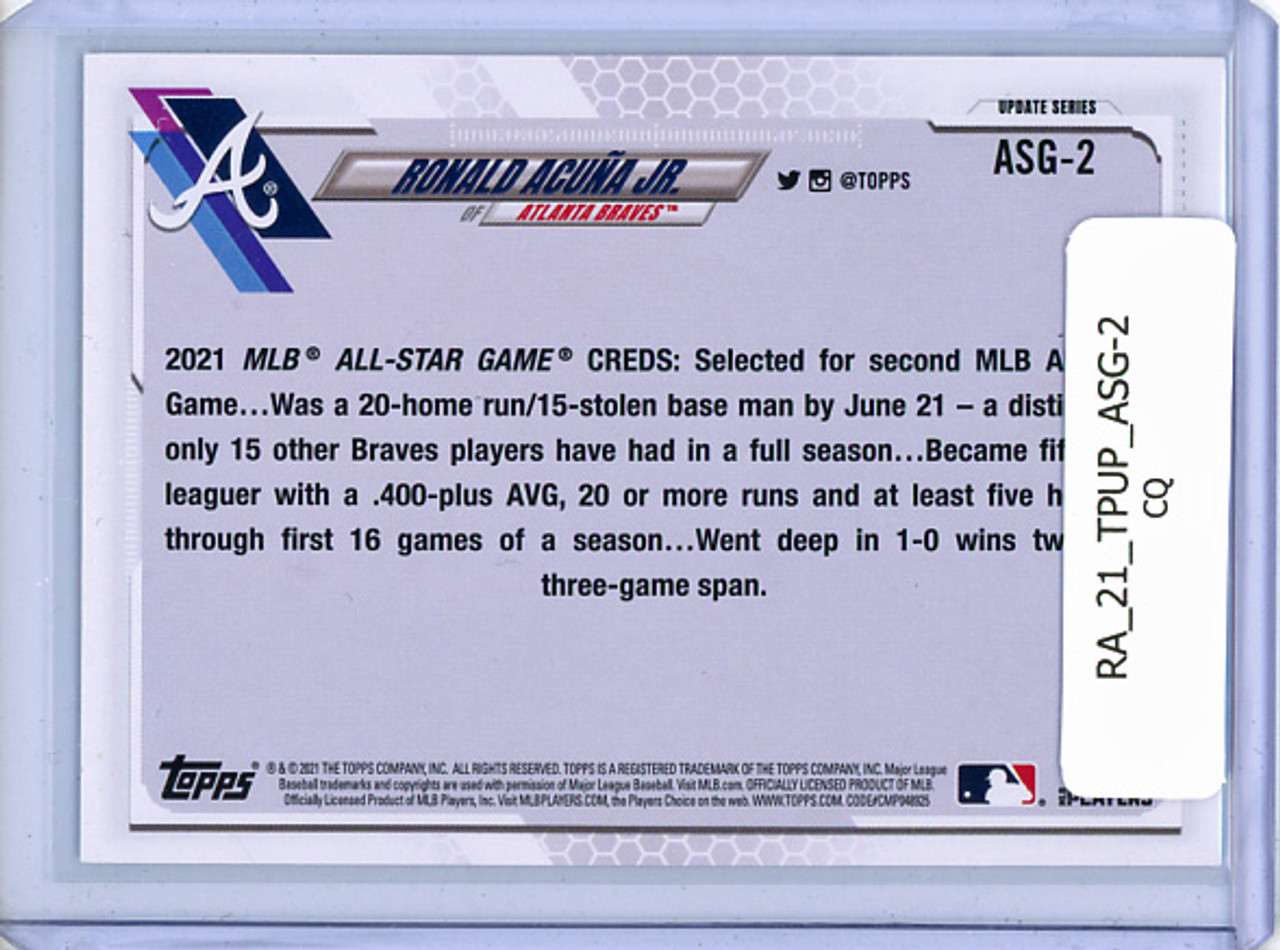 Ronald Acuna Jr. 2021 Topps Update, MLB All-Stars #ASG-2 (CQ)