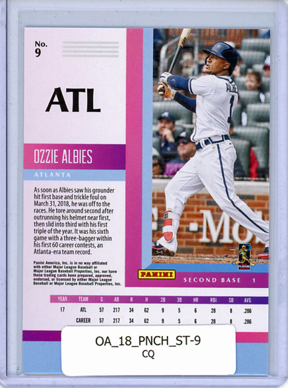 Ozzie Albies 2018 Chronicles, Status #9 (CQ)