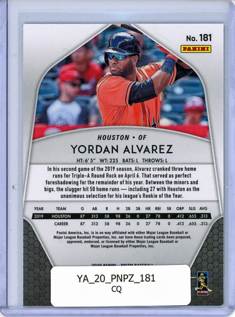 Yordan Alvarez 2020 Prizm #181 (CQ)