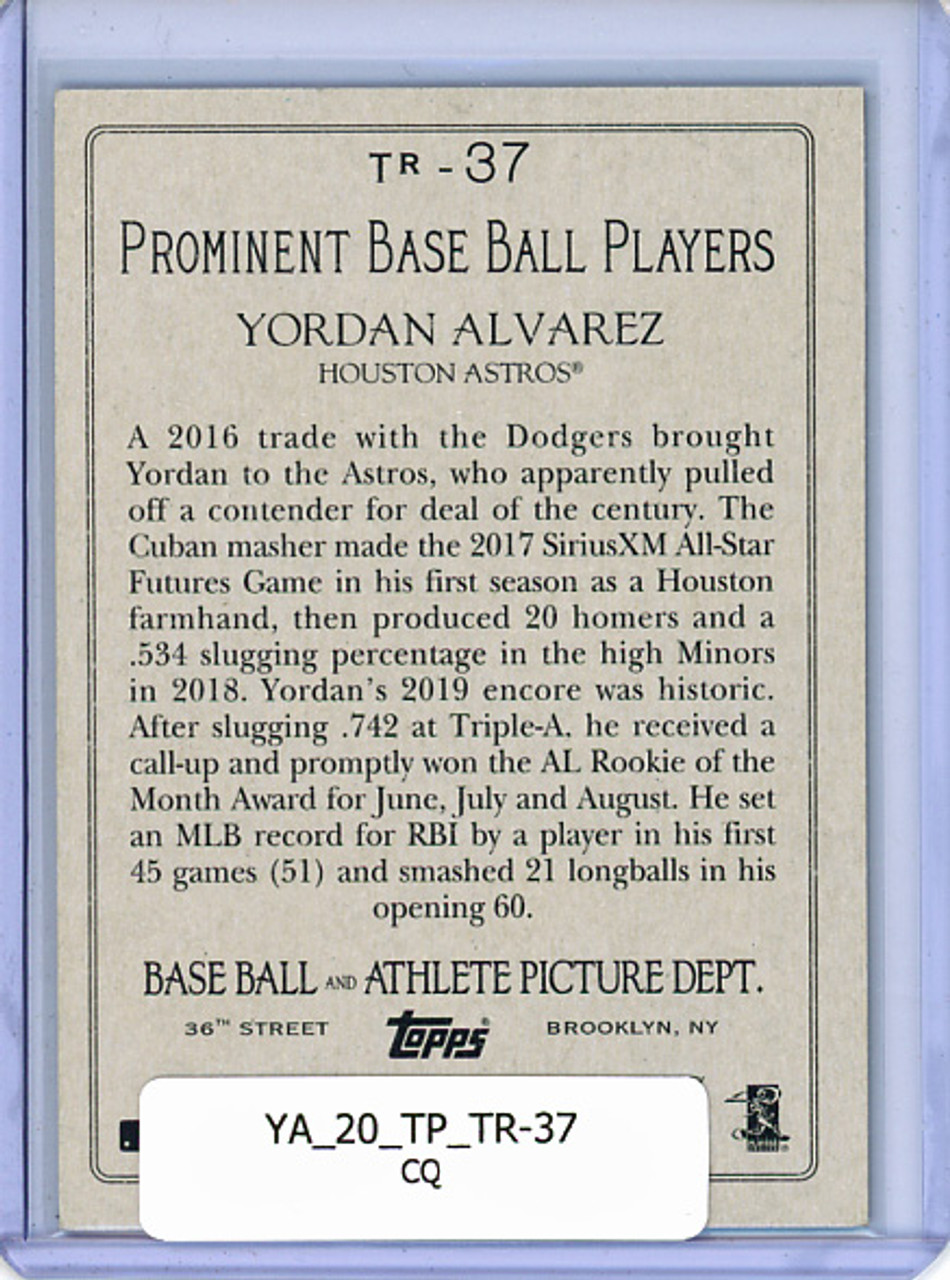 Yordan Alvarez 2020 Topps, Turkey Red #TR-37 (CQ)