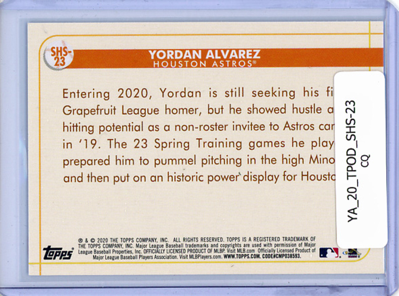 Yordan Alvarez 2020 Opening Day, Spring Has Sprung #SHS-23 (CQ)