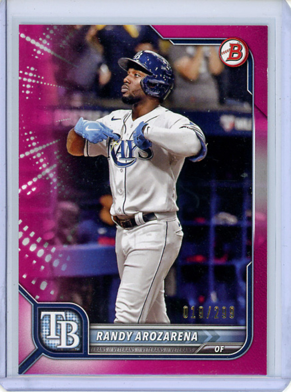 Randy Arozarena 2022 Bowman #79 Fuchsia (#019/299) (CQ)