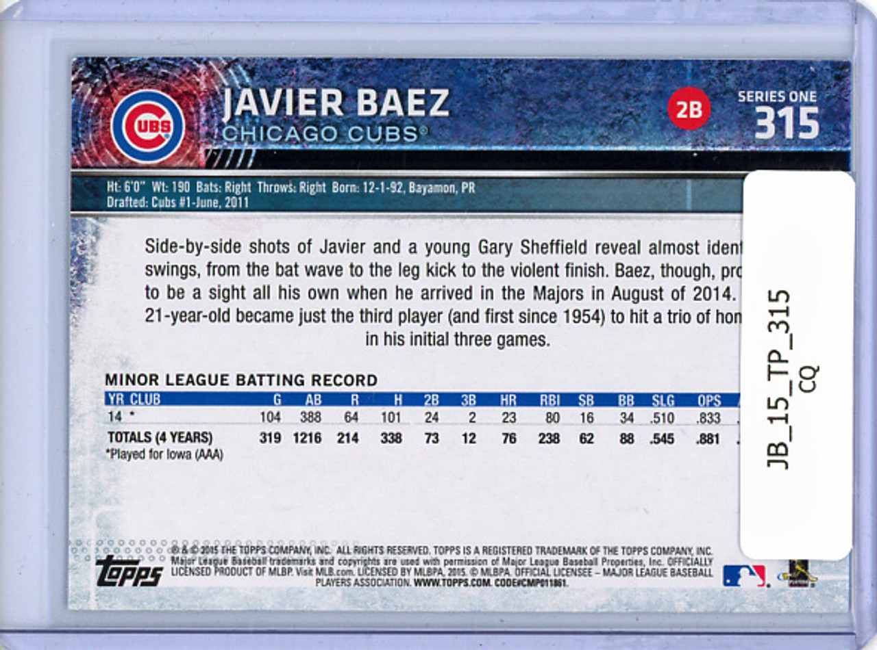 Javier Baez 2015 Topps #315 (CQ)