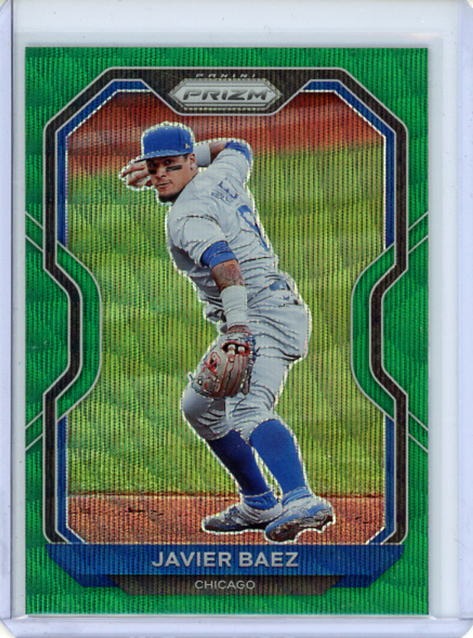 Javier Baez 2021 Prizm #107 Green Wave (CQ)