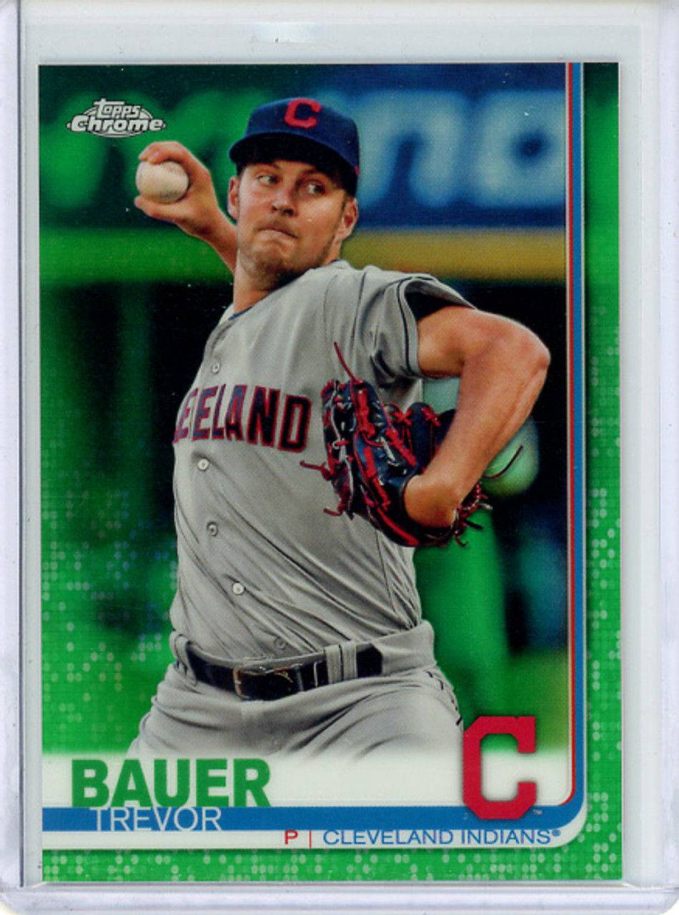 Trevor Bauer 2019 Topps Chrome Update #107 Green Refractors (#39/99) (CQ)