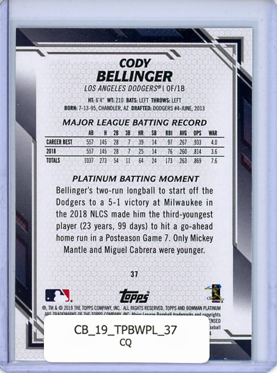 Cody Bellinger 2019 Bowman Platinum #37 (CQ)