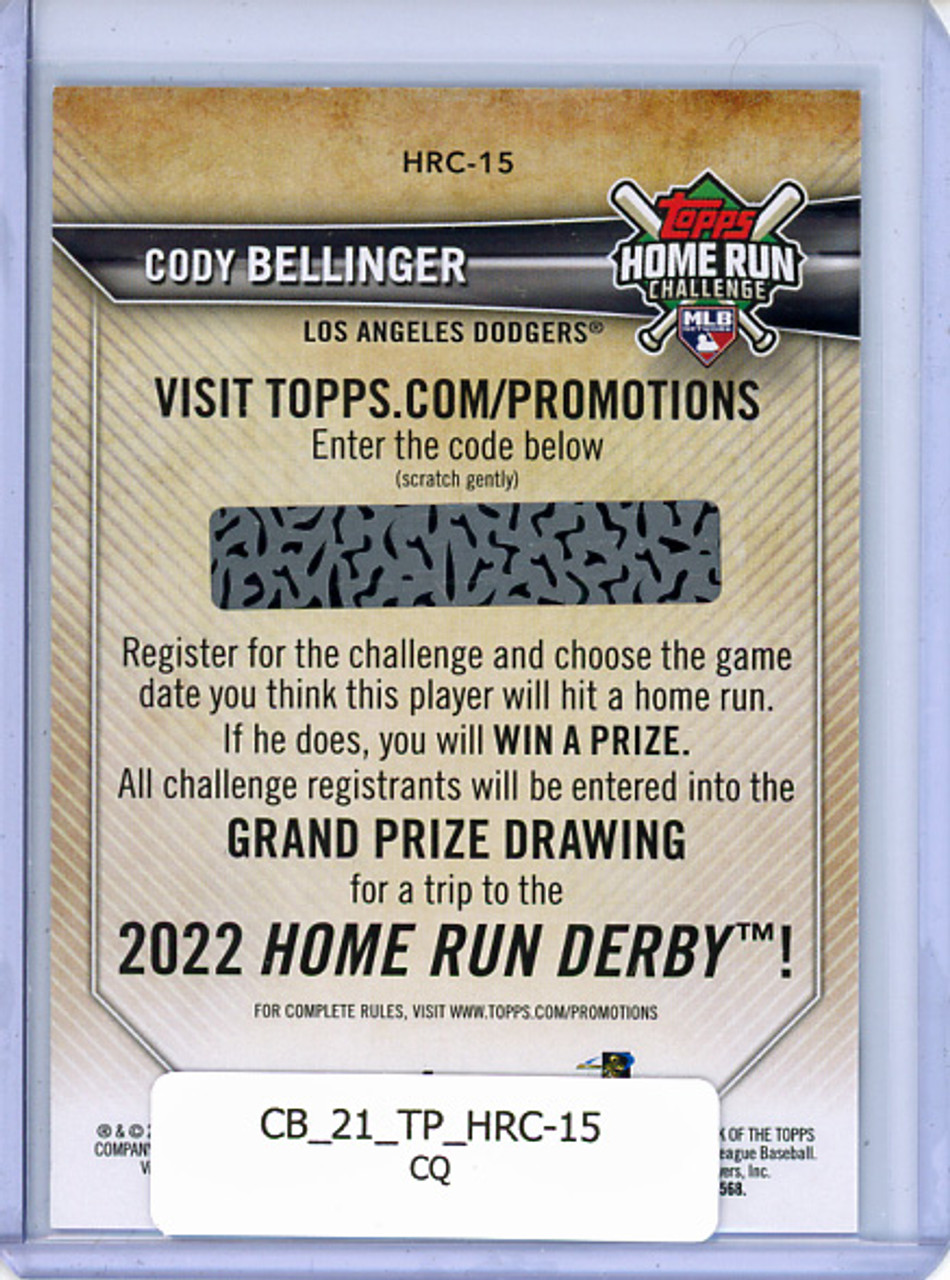 Cody Bellinger 2021 Topps, Home Run Challenge Code Cards #HRC-15 (CQ)