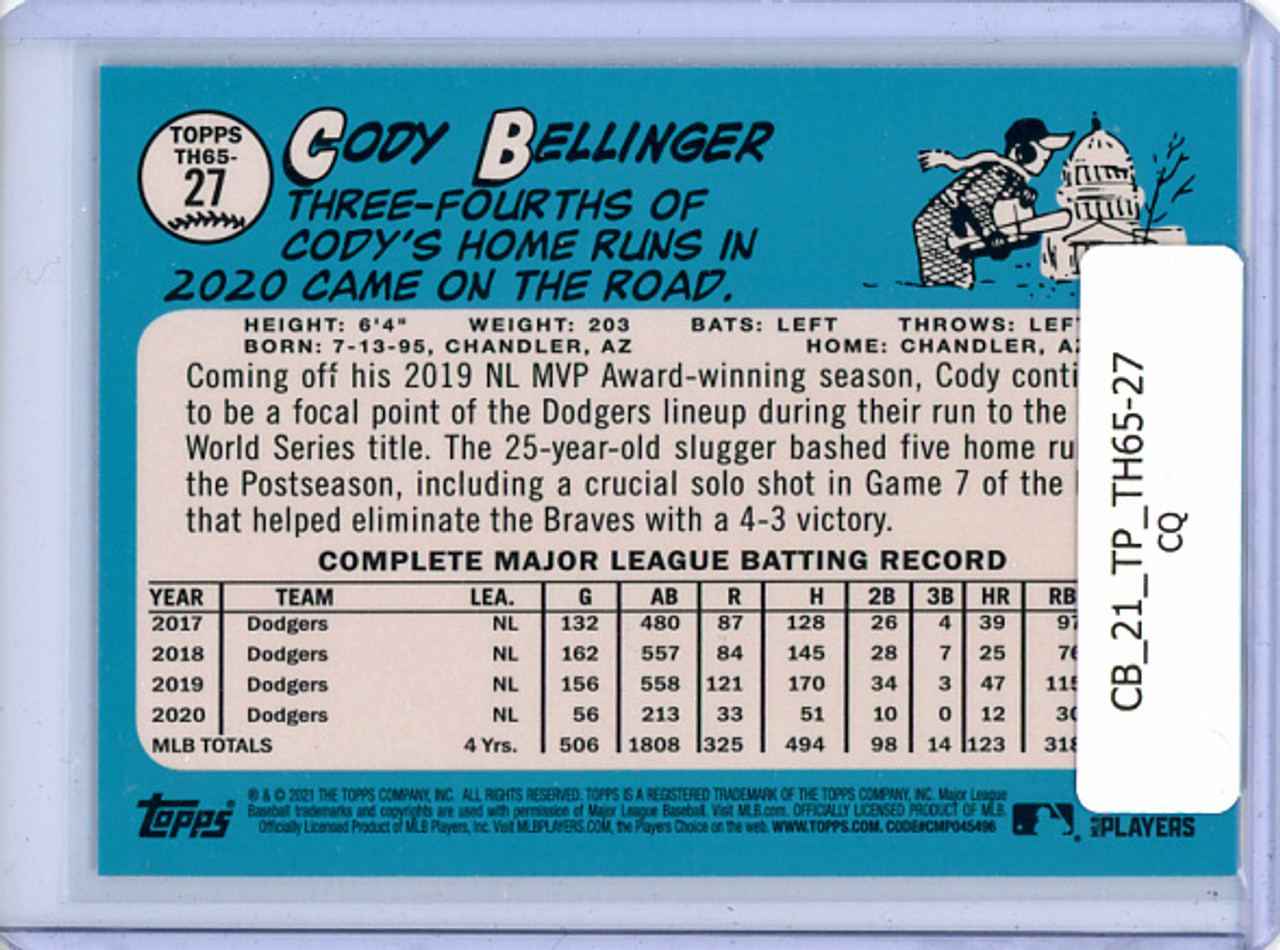 Cody Bellinger 2021 Topps, 1965 Topps Redux Chrome #TH65-27 (CQ)