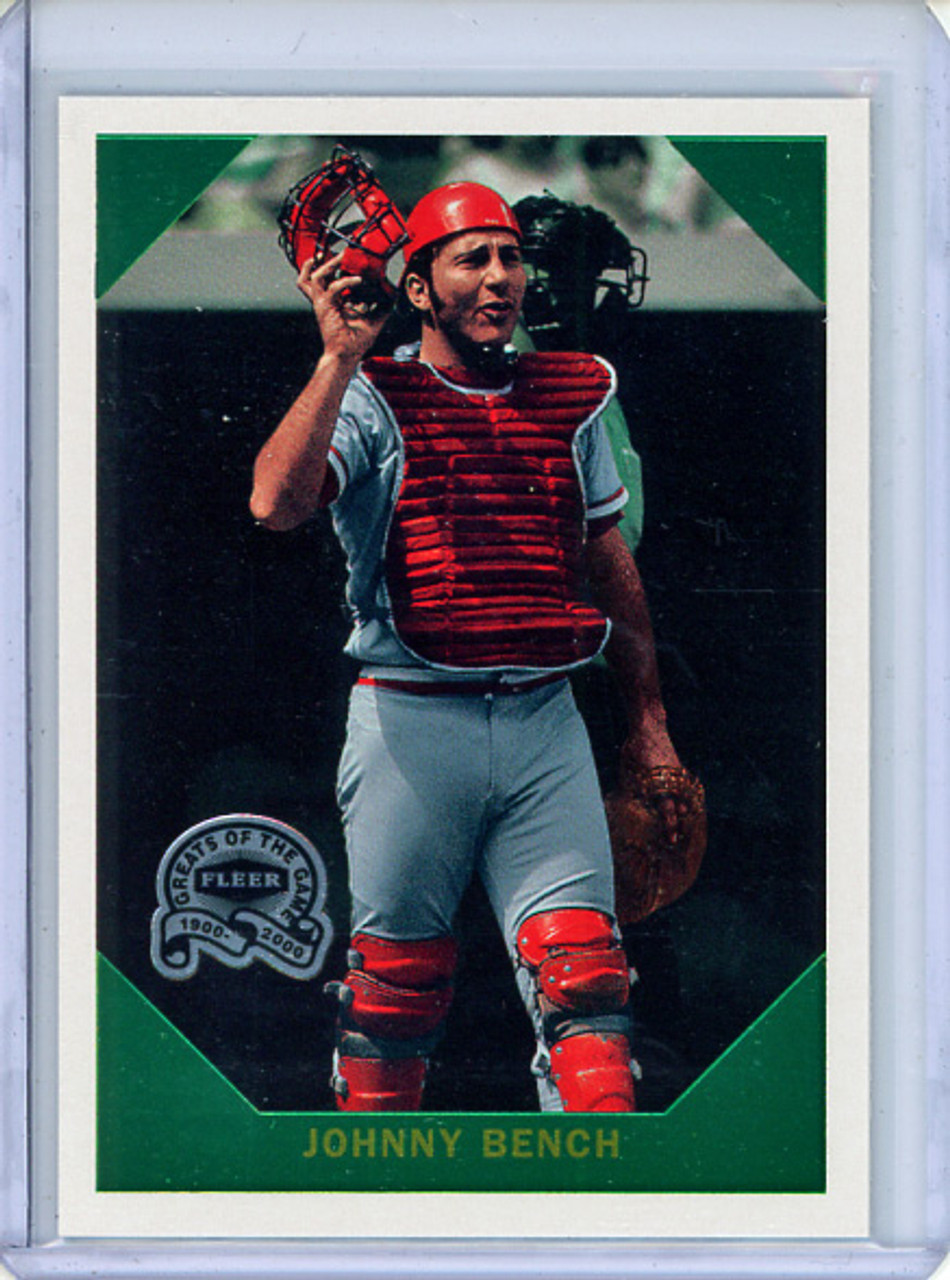 Johnny Bench 2000 Fleer Greats of the Game, Retrospection #15 (CQ)
