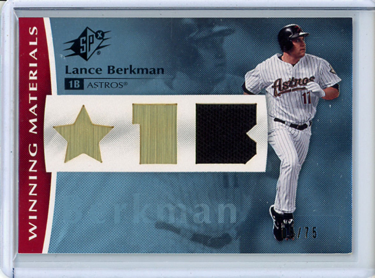 Lance Berkman 2008 SPx, Winning Materials #WM-LB Position (#05/75) (CQ)