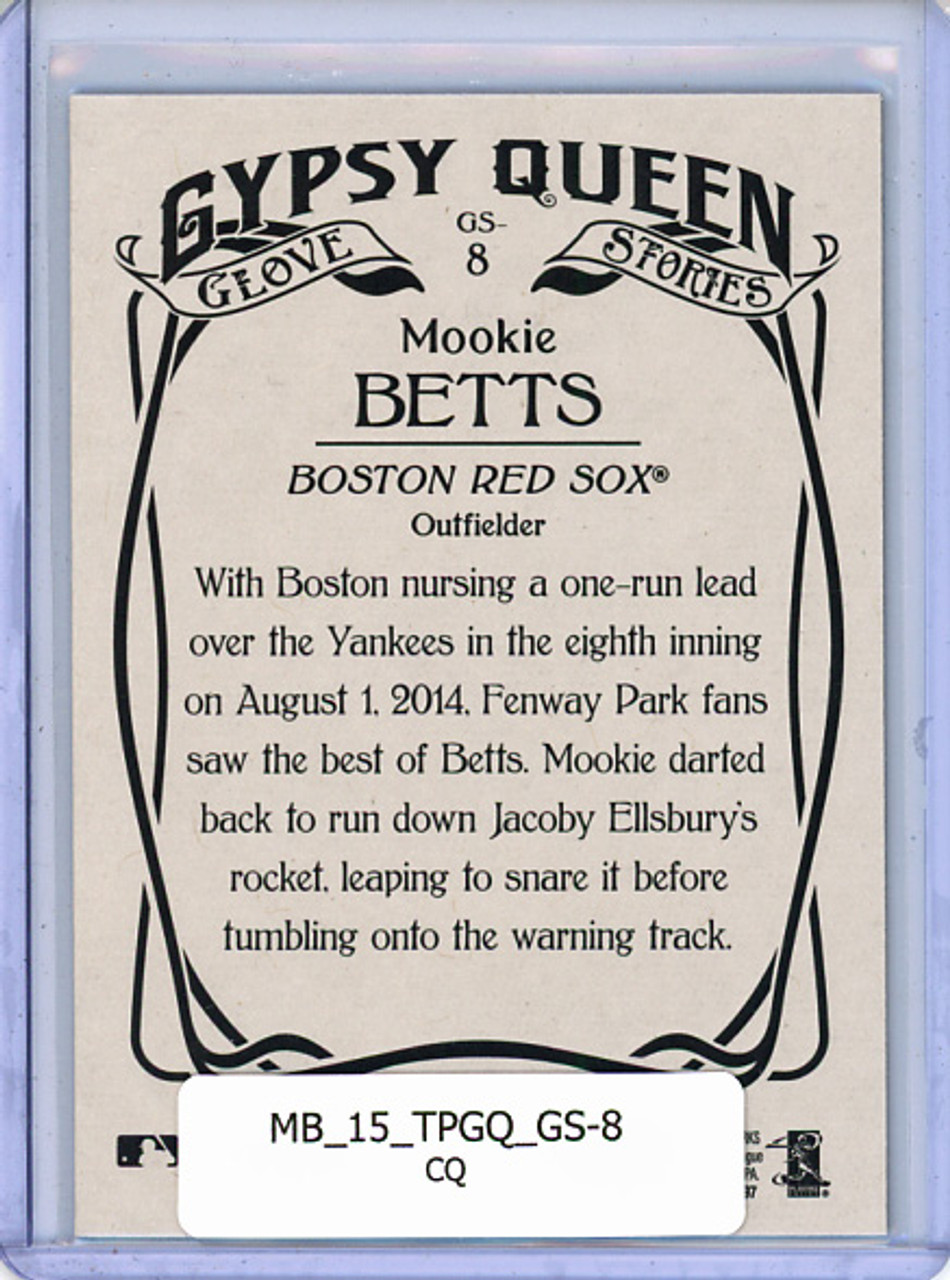 Mookie Betts 2015 Gypsy Queen, Glove Stories #GS-8 (CQ)