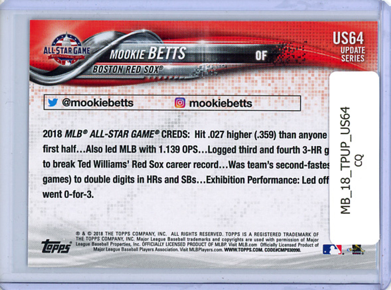 Mookie Betts 2018 Topps Update #US64 All-Star (CQ)