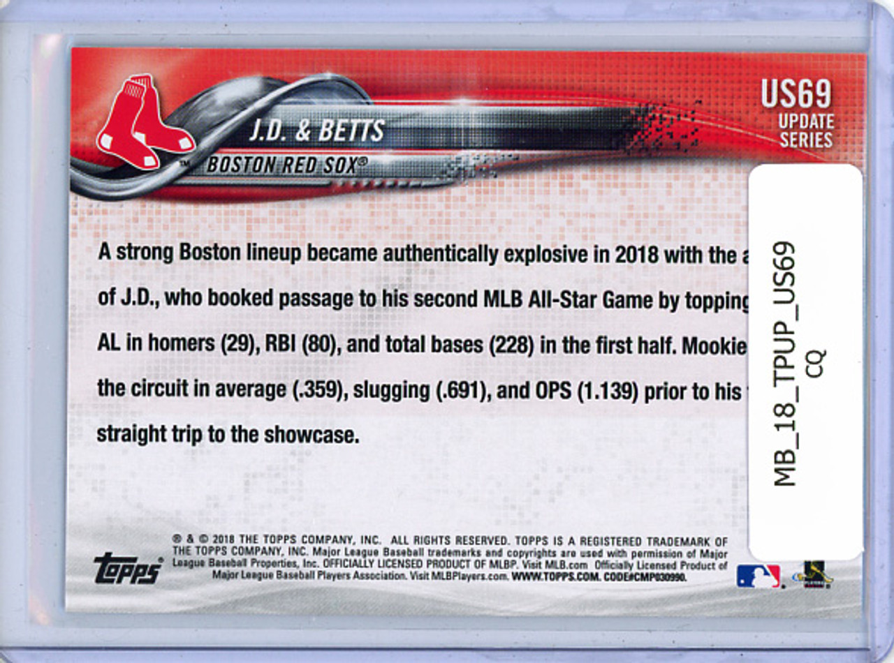 J.D. Martinez, Mookie Betts 2018 Topps Update #US69 Best Friends (CQ)