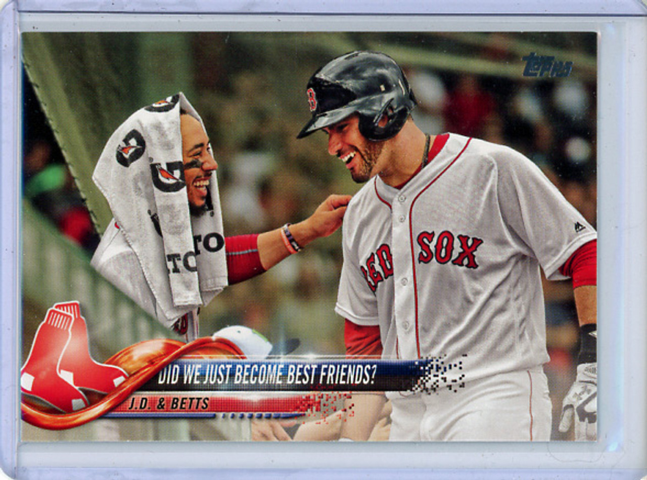 J.D. Martinez, Mookie Betts 2018 Topps Update #US69 Best Friends (CQ)