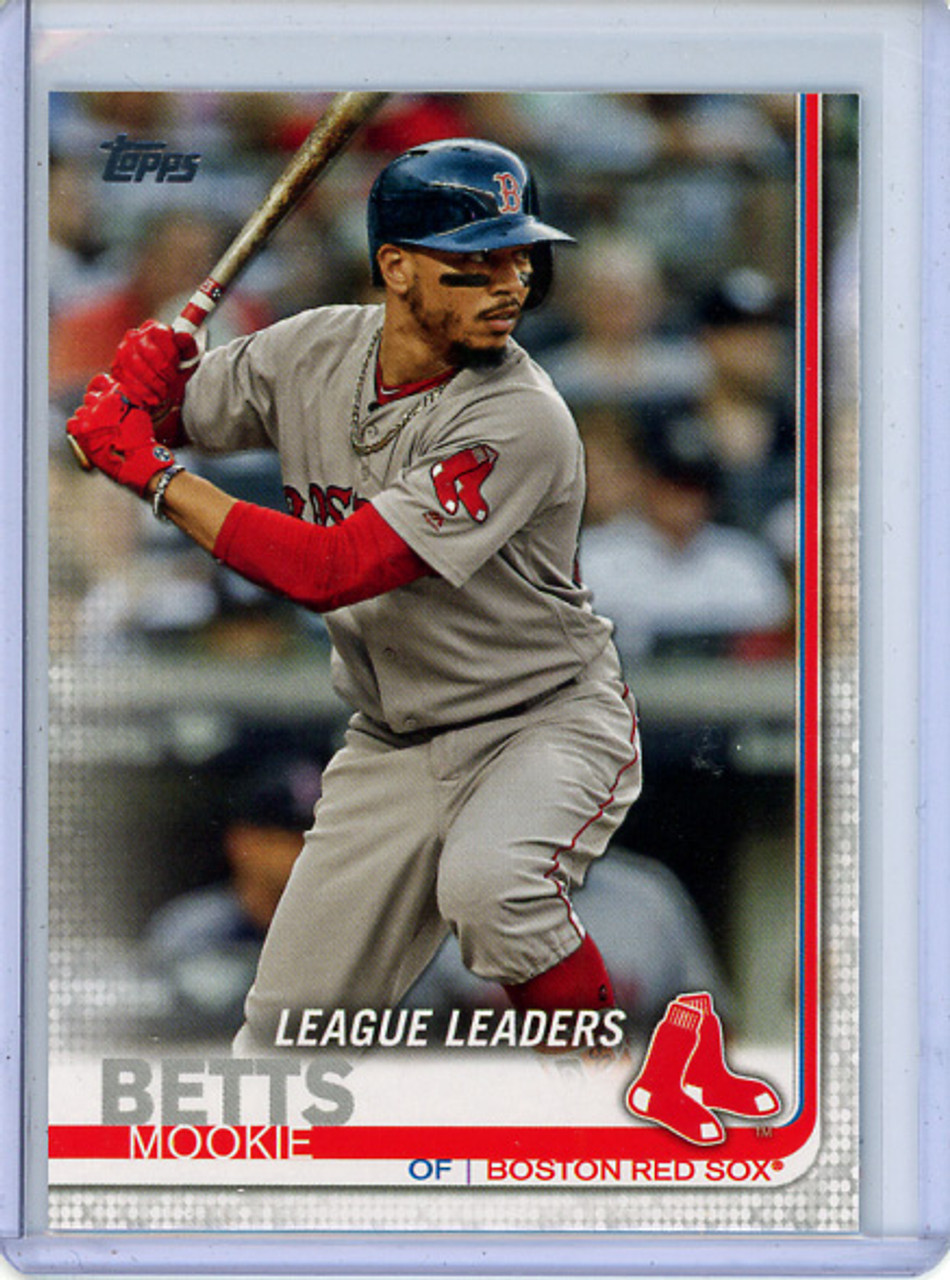 Mookie Betts 2019 Topps #312 League Leaders (CQ)