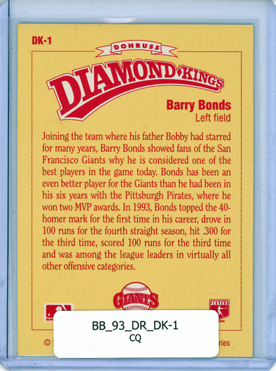 Barry Bonds 1994 Donruss, Diamond Kings #DK-1 (CQ)