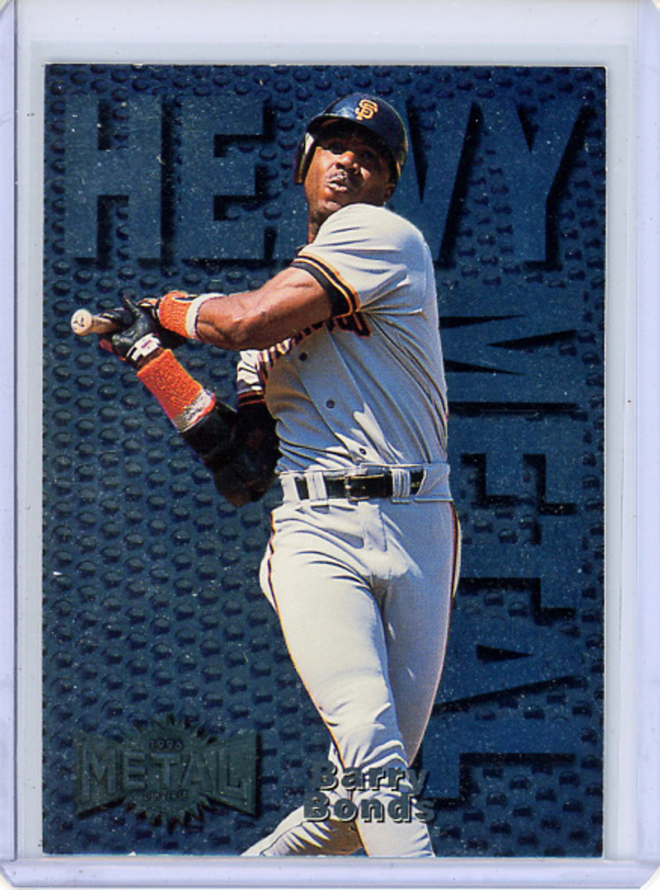 Barry Bonds 1996 Metal Universe, Heavy Metal #2 (CQ)