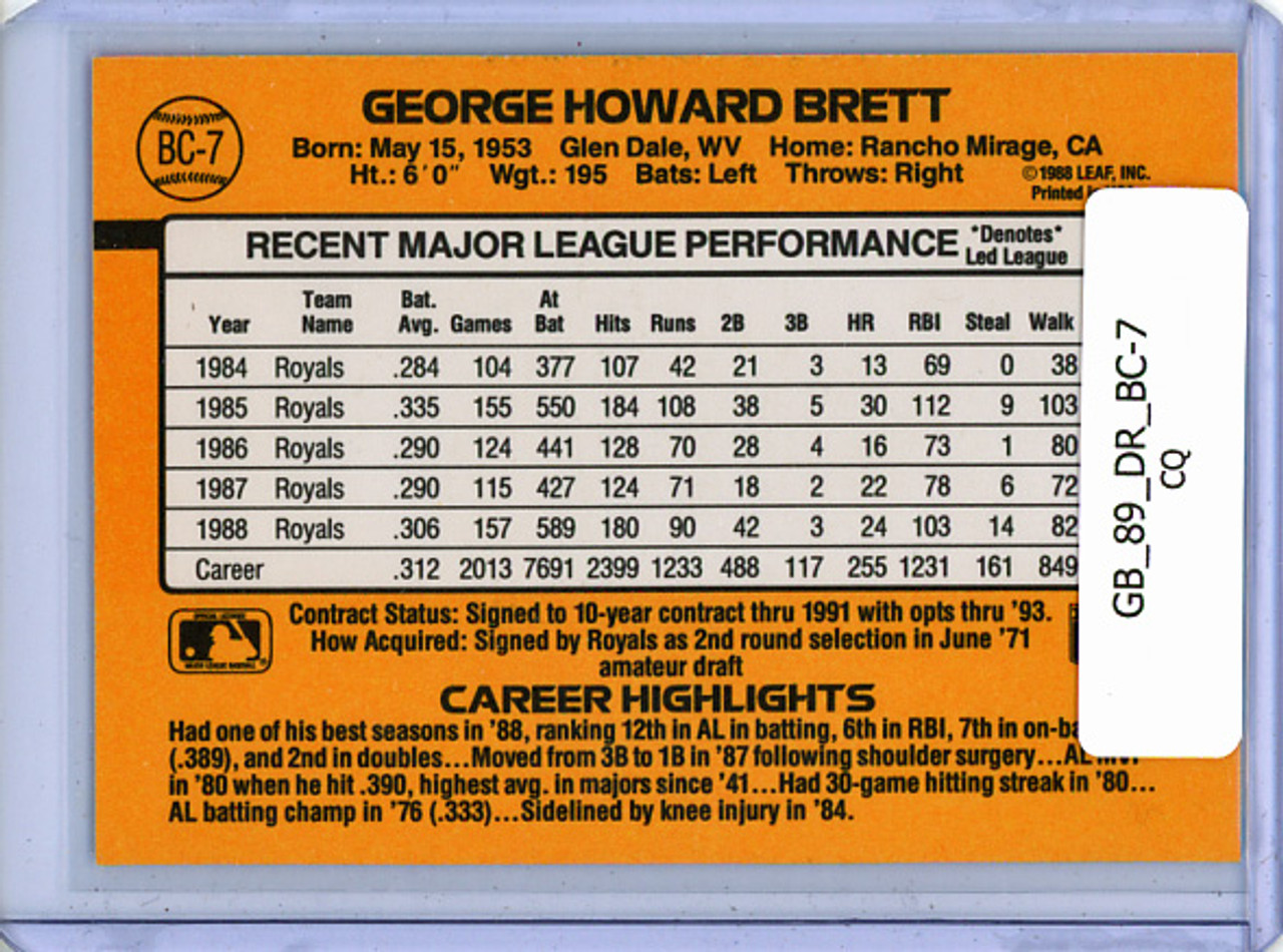 George Brett 1989 Donruss, Bonus MVP's #BC-7 (CQ)